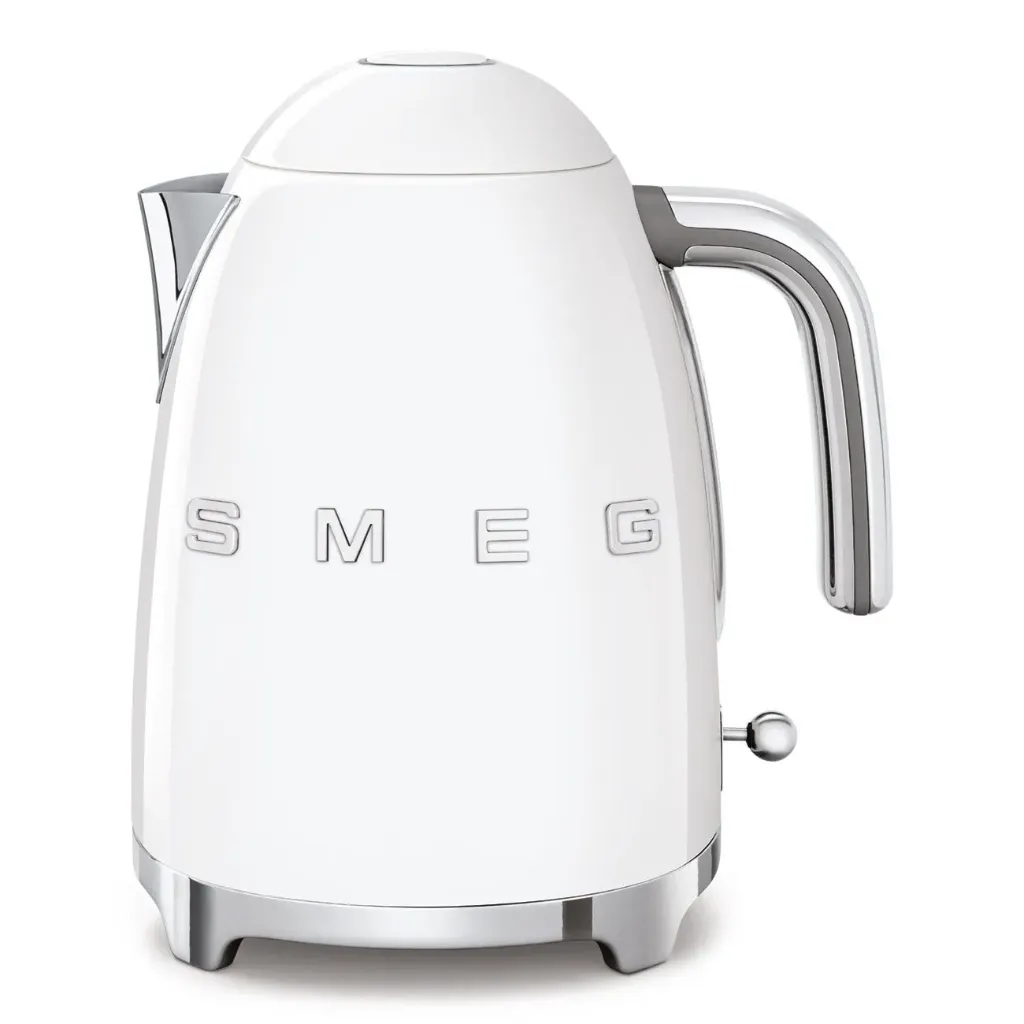 Fierbător Smeg 50’s Style, KFL03, 2400W, 1.7 L (White, NEW)