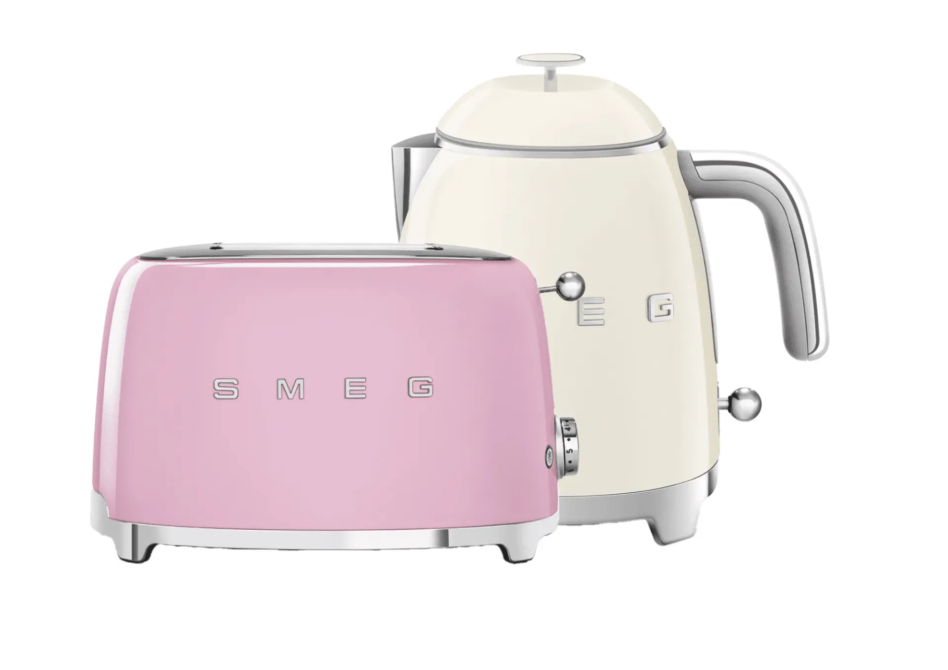 Pachet Toaster Smeg + Fierbător Smeg