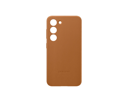 Husă de piele pentru telefon Galaxy S23, Camel