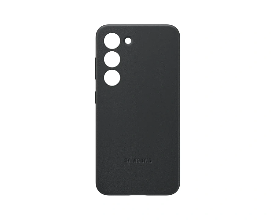 Husă de protecție Samsung Leather Case pentru Galaxy S23 (Negru)